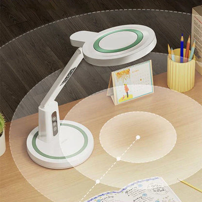 Compact LED Desk Lamp with USB Port and Adjustable Arm