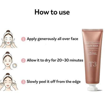Natural Korean Face Collagen Glow Mask
