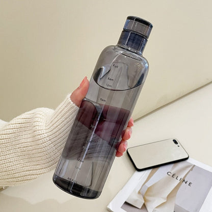 Durable Glass Water Bottle – Classic Timer Design