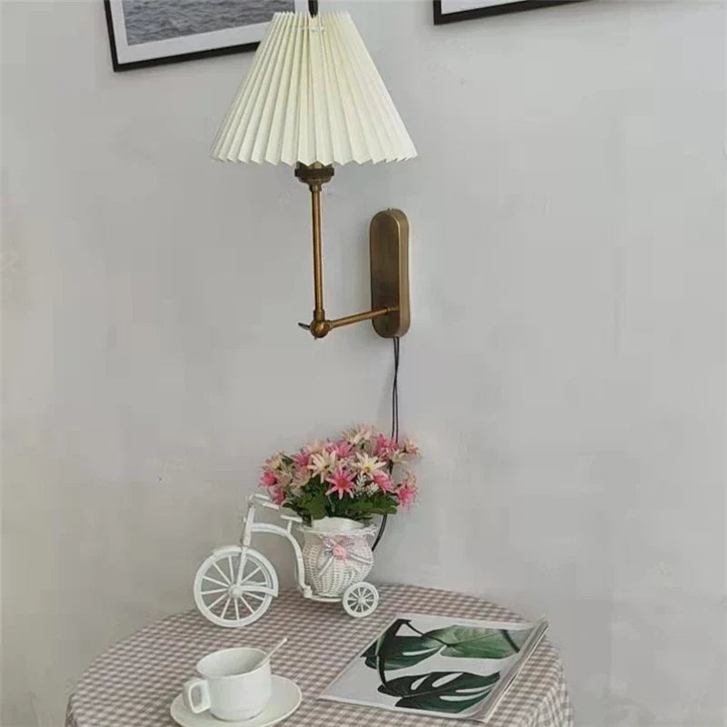 Stylish Adjustable Wall Light – LED Foldable Lampshade - Cofik