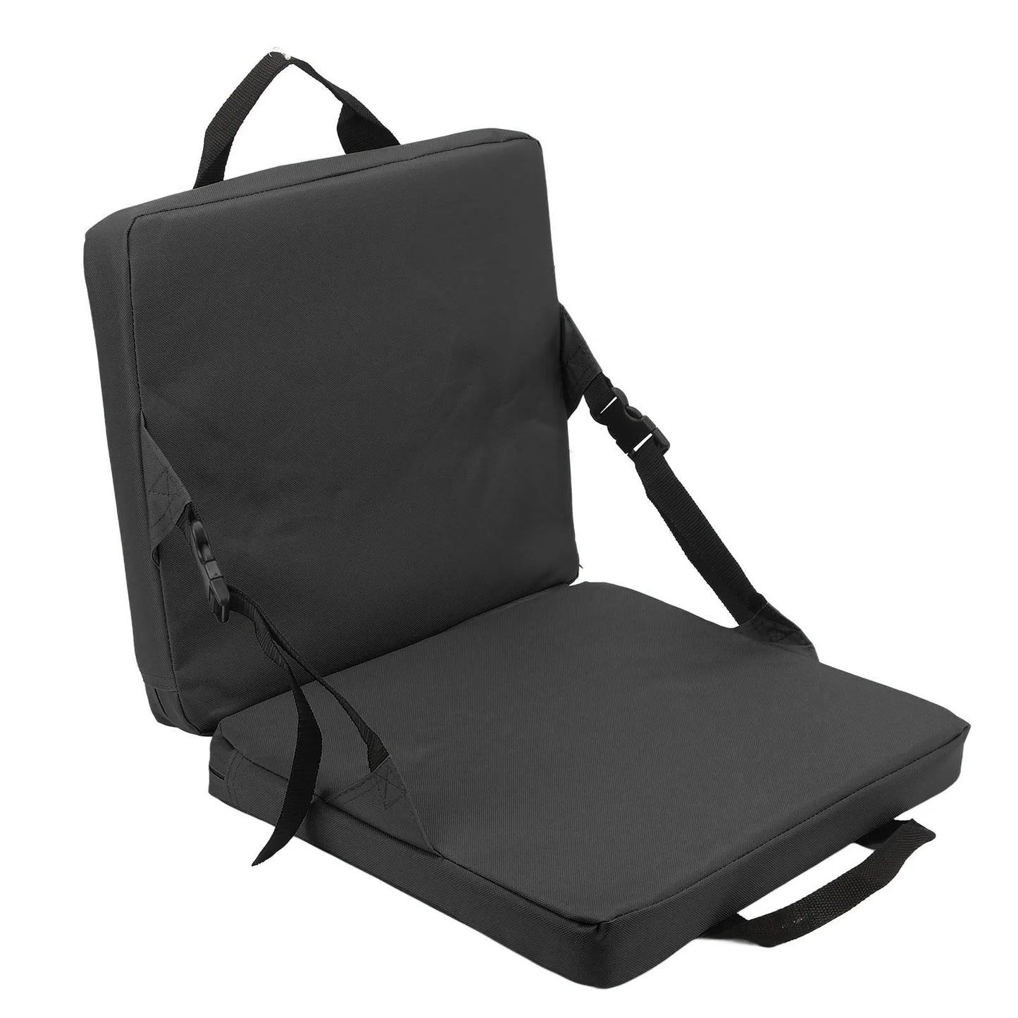Portable Folding Chair with Back Support and Cushion