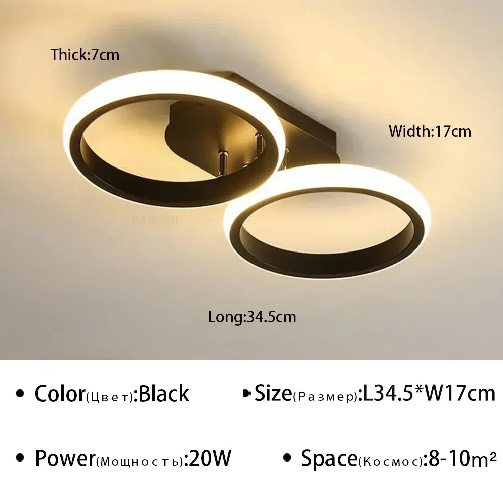 Elegant LED Ceiling Chandelier Light Fixture