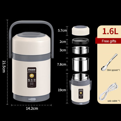 Insulated Thermal Lunch Box with USB Heater