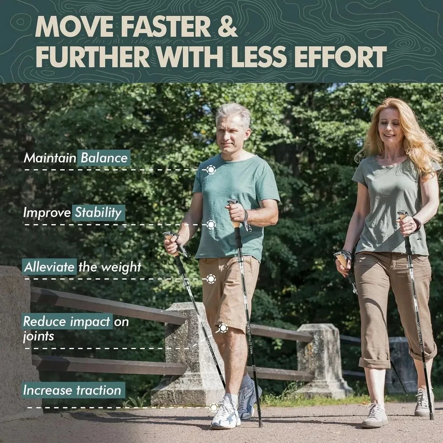 Collapsible Hiking Sticks for Outdoor Travel