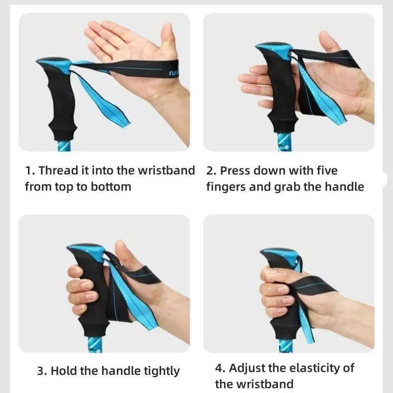 Collapsible Hiking Sticks for Outdoor Travel