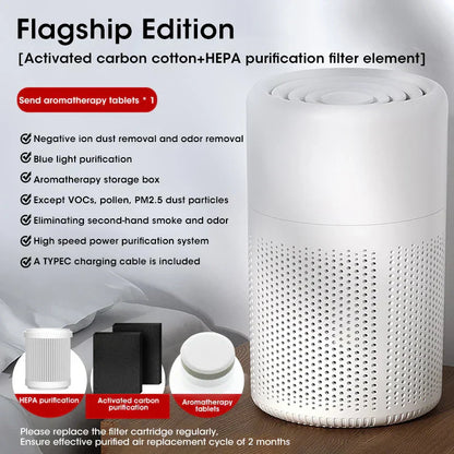 Portable Home Air Purifier with HEPA Filter