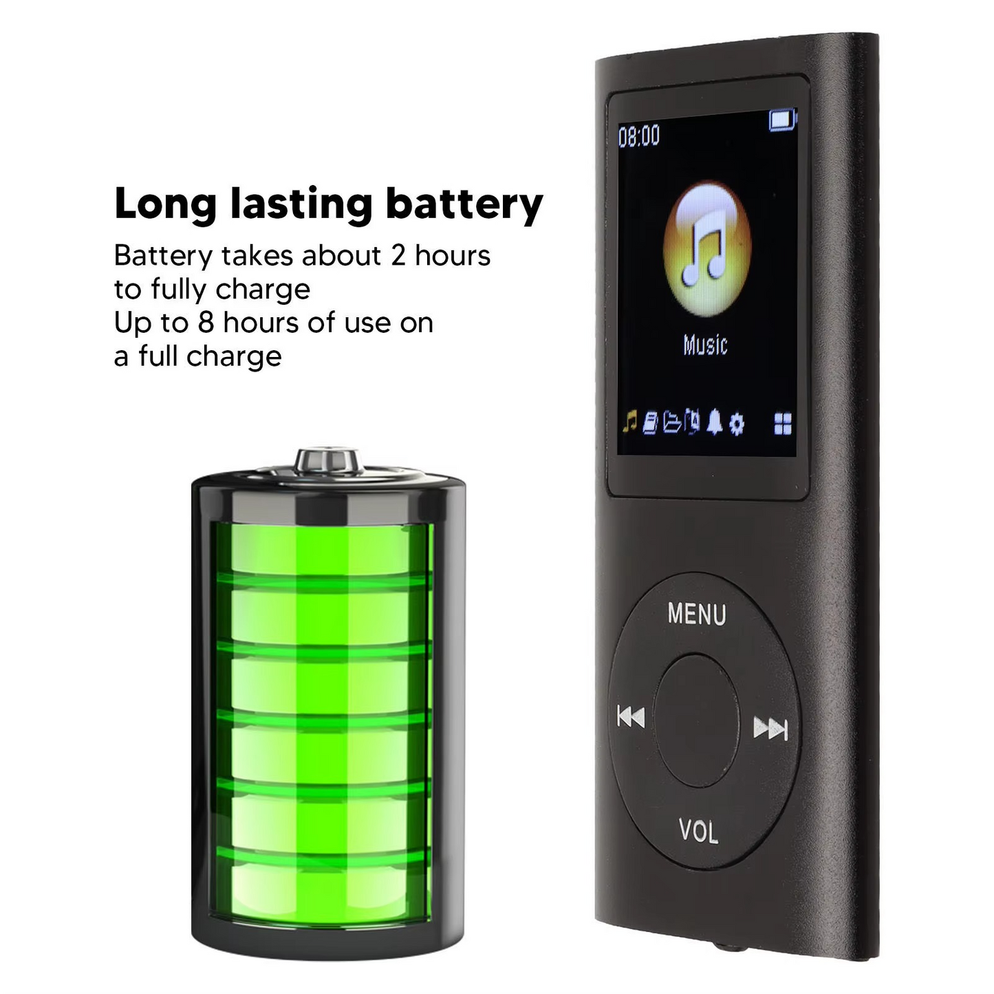 Portable Small 1.8 Screen MP3 Music Player
