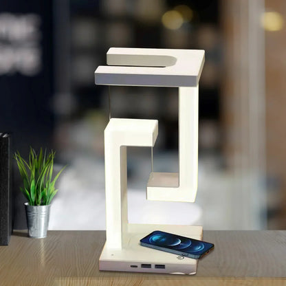 Floating LED Wireless Charging Table Lamp