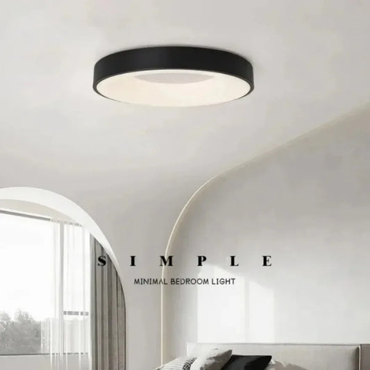 Stylish Round LED Ceiling Lamp with Remote Control - Cofik