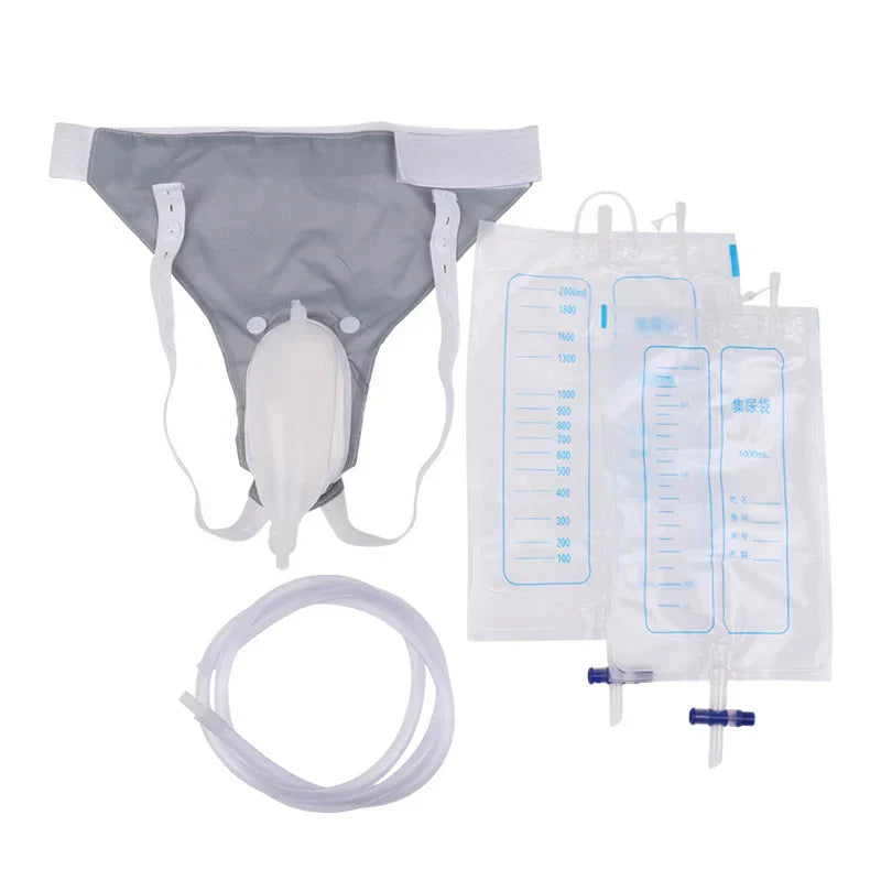 Adult Urine Collector Kit with Silicone Catheter Bag
