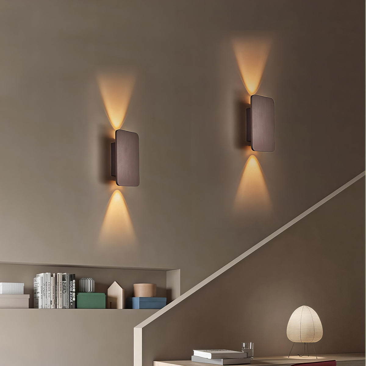 Contemporary Square Stainless Steel Wall Light