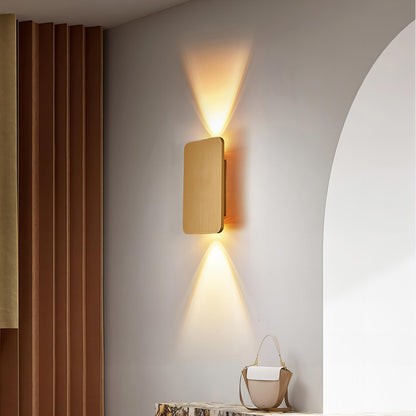 Contemporary Square Stainless Steel Wall Light