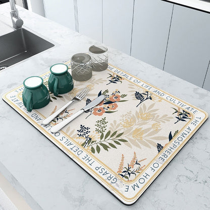 Non Slip Kitchen Mat for Dry Dishes