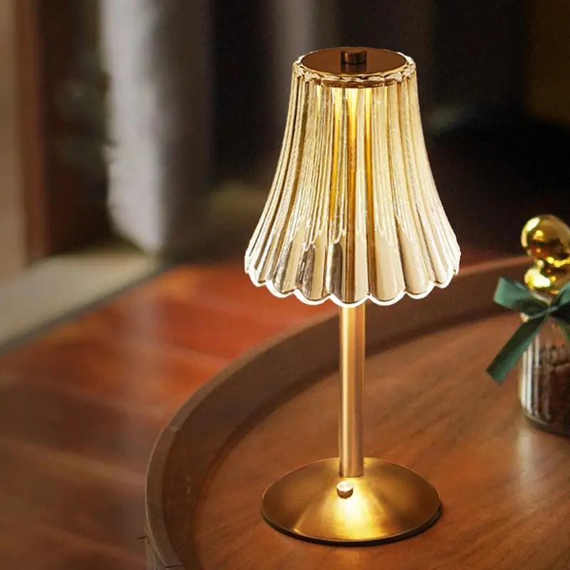 Classic Glass Table Lamp with Chic Glow - Cofik