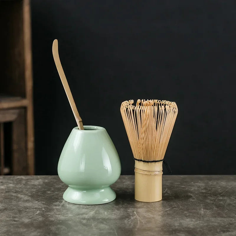Natural Green Tea Set Ceramic Bamboo Style