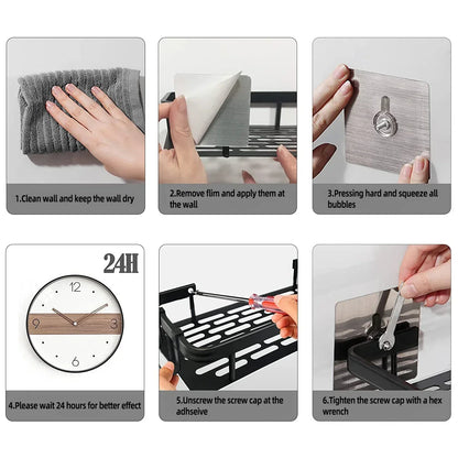 Space-Saving Bathroom Corner Storage Shelf