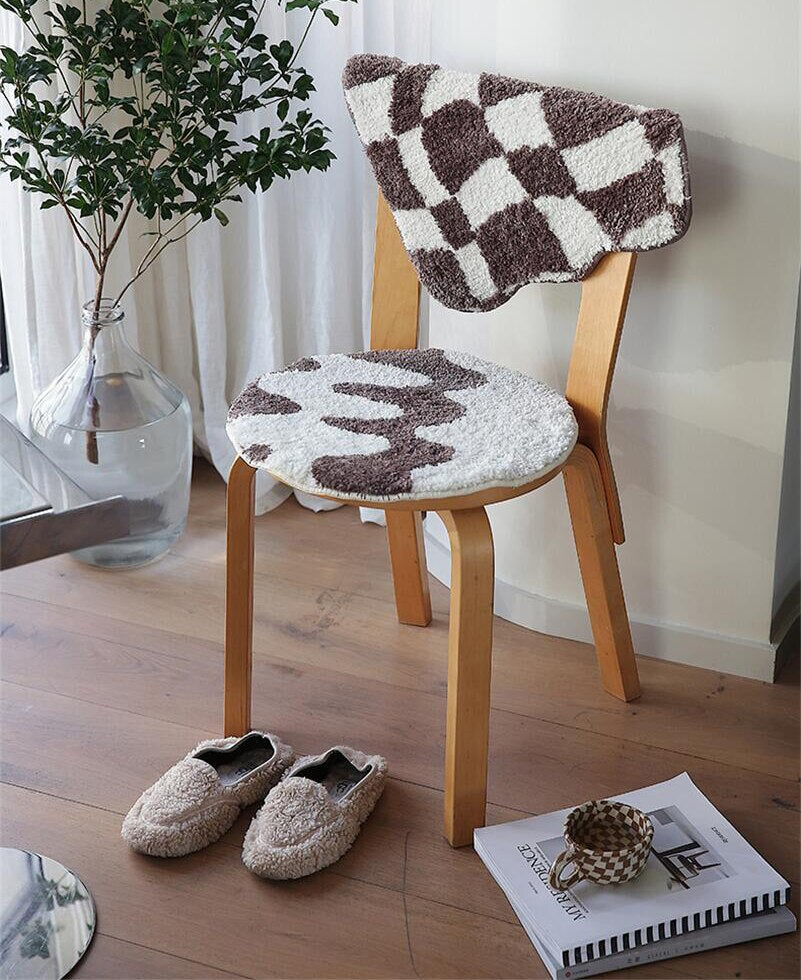Comfortable Woven Grid Chair Pad