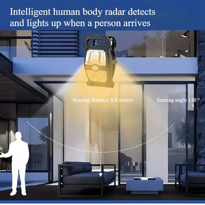 Outdoor Waterproof Solar Powered LED Lamp