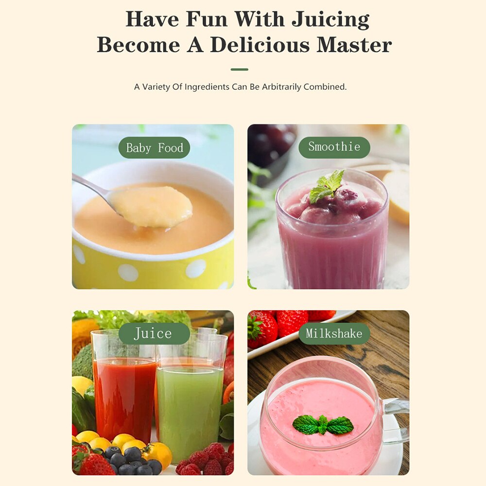 Portable Baby Food Blender Mixer
