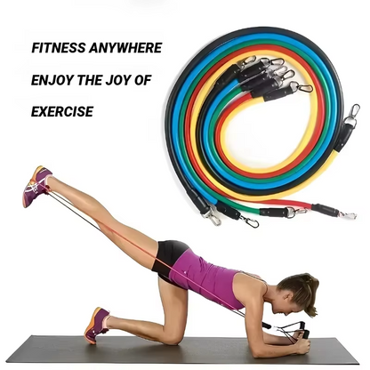 Premium Resistance Band Exercise Kit with Handles and Straps