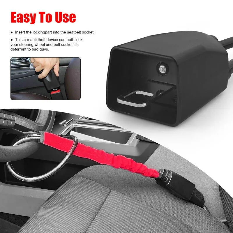 Anti Theft Car Steering Wheel Lock with Buckle