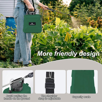 Portable 5L Electric Spray Bottle for Gardening & Cleaning