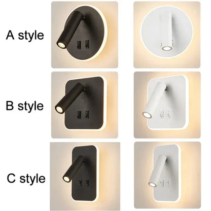 Adjustable LED Wall Light - Warm to Cool White Aluminium Sconce
