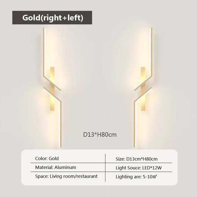 Slim LED Wall Light - Adjustable Dimmable Lamp