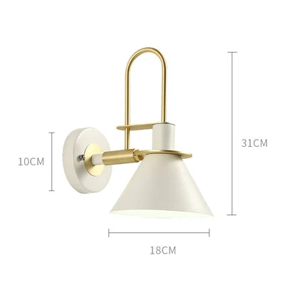 Rustic Metal Wall Light - E27 Downlight Lamp