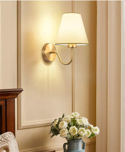Country Style Textile Wall Light