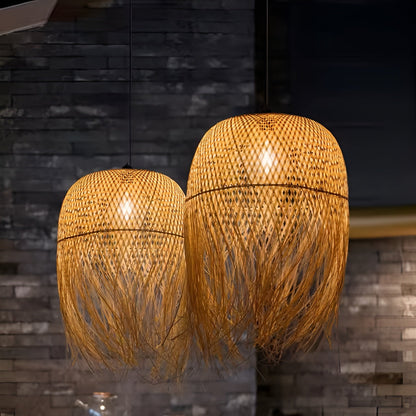 Natural Bamboo Pendant Light