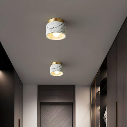 Elegant Italian Marble Ceiling Lamp