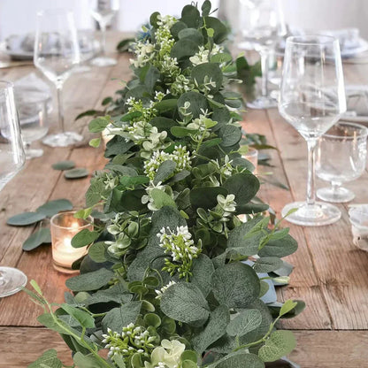 Fresh Eucalyptus Artificial Garland Set - Cofik
