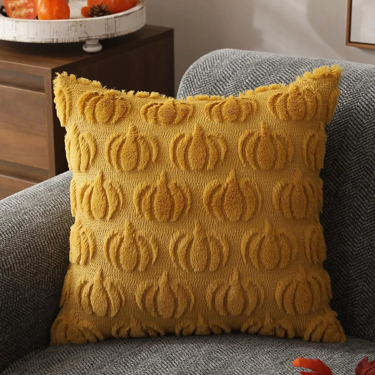 Soft Faux Fur Autumn Cushion Cover - Cofik