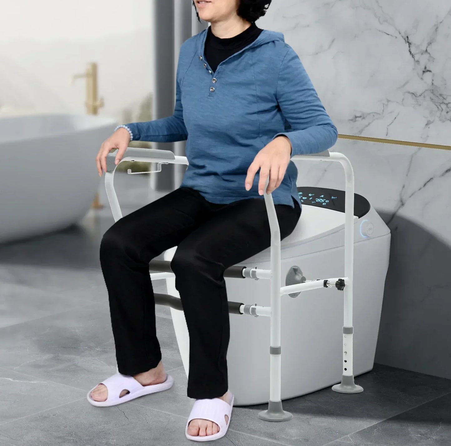 Easy Grip Adjustable Toilet Safety Handle Rails