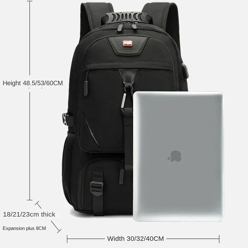Large Capacity Hiking Backpack with USB Charger