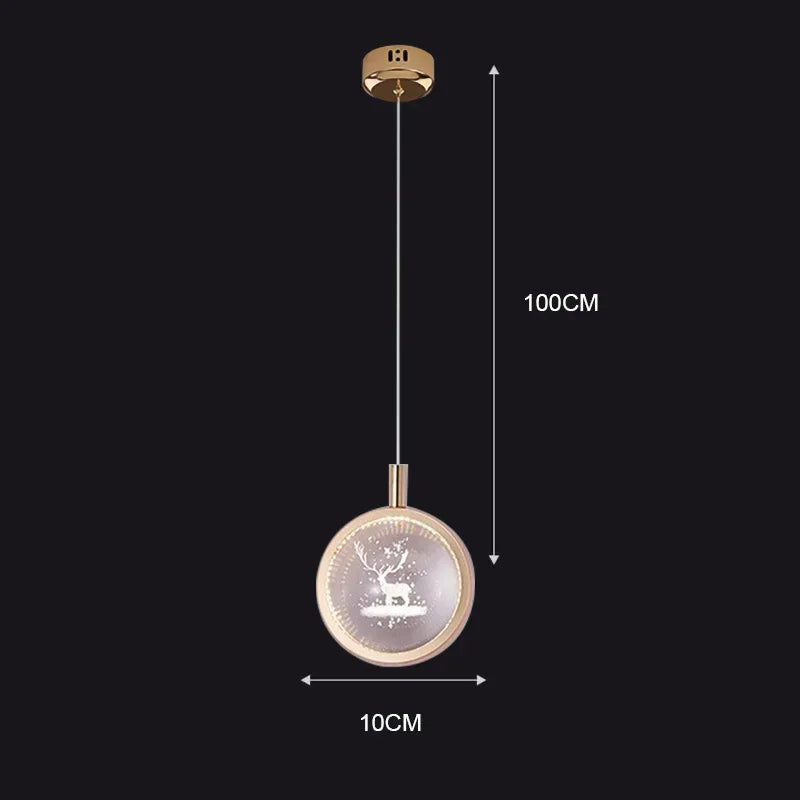 Elegant Glass Drop Pendant Light