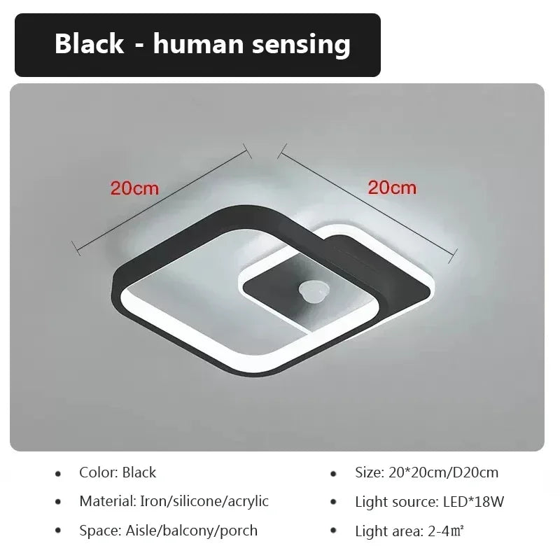 Bright LED Ceiling Light with Motion Sensor