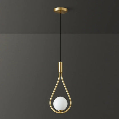 Simple Glass Globe Pendant Lighting Fixture
