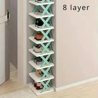 Space Saving Stackable Shoe Rack Cabinet