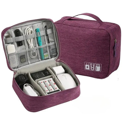 Travel Cable Organizer Bag Waterproof Accessory Pouch