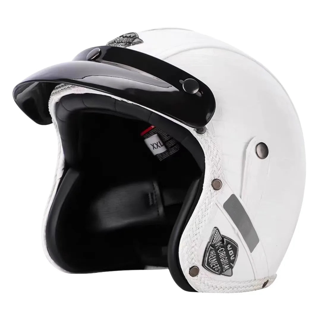 Classic Open Face Motorcycle Helmet Kael