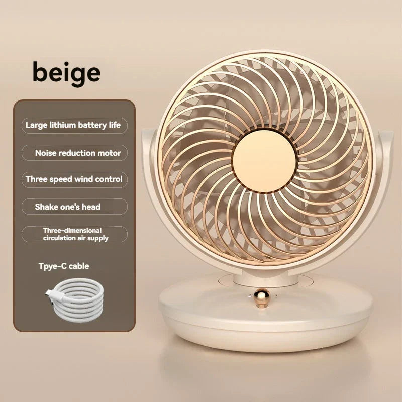 Portable USB Table Fan with 3 Speed Settings - Cofik