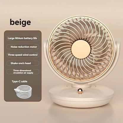 Portable USB Table Fan with 3 Speed Settings - Cofik