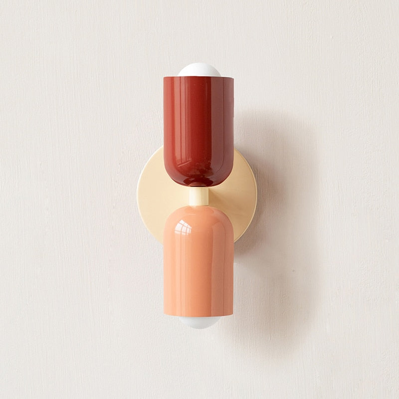 Simple Double Bulb Wall Light
