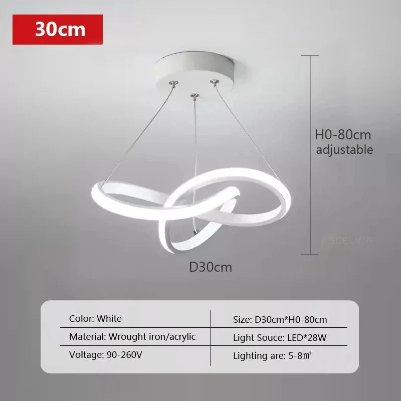 Contemporary Silver Pendant Light