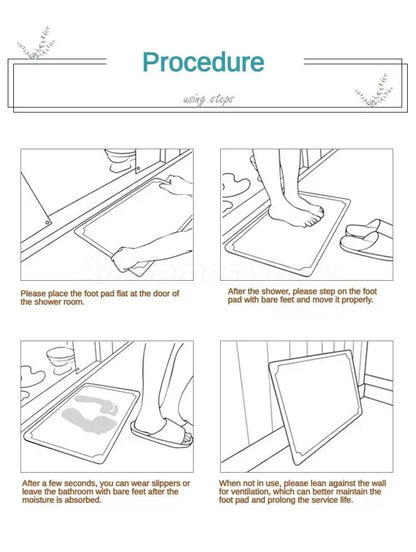 Non-Slip Fast Dry Bathroom Mat