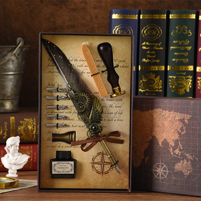 Stylish Phoenix Feather Artist Calligraphy Pen Set
