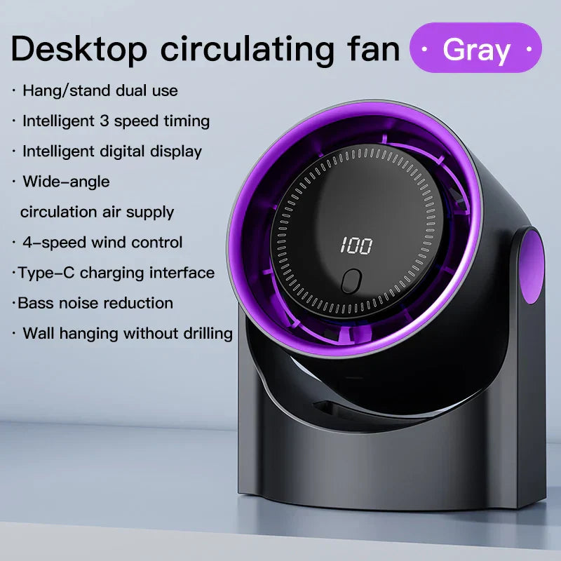 Compact Silent USB Desk Fan