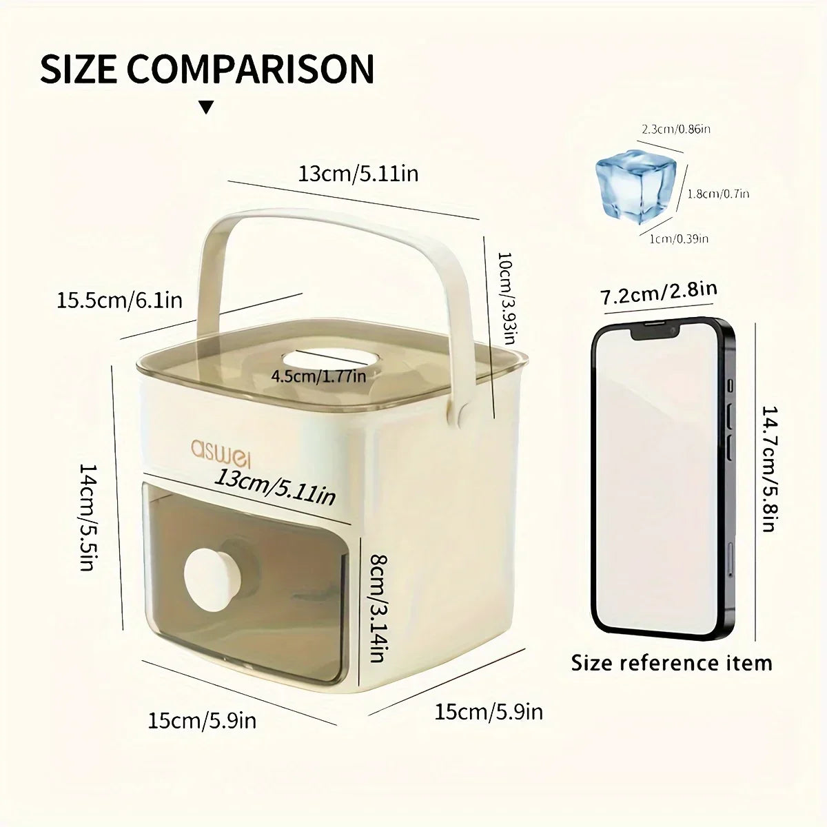 Fast 48-Grid Ice Cube Tray Maker